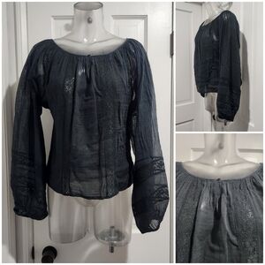 Mes Demoiselles Gauze Blouse Top